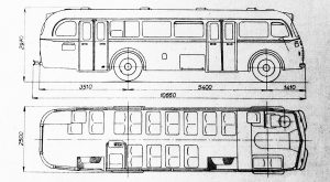 Nákres budoucí podoby Škoda 706 RO číslo 80II. Zdroj: DPO