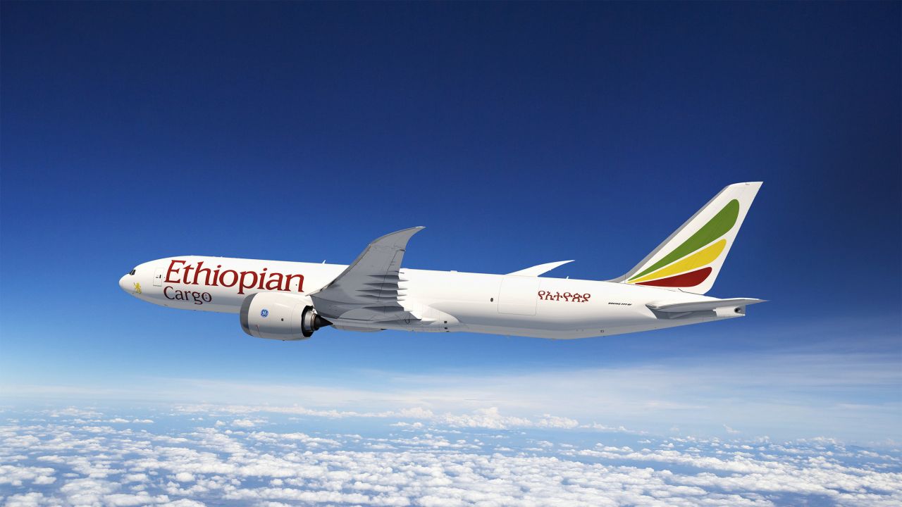 Boeing 777-8F v barvách Ethiopian Airlines. Foto: Boeing