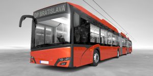 Trolejbus Škoda-Solaris 24m pro Bratislavu. Foto: Škoda Transportation