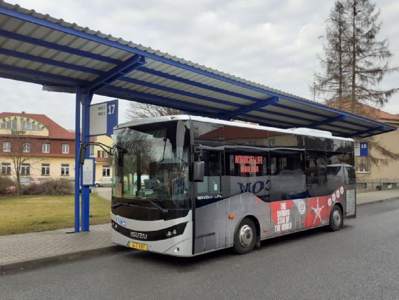 Autobus Isuzu NovoLife v Pelhřimově. Foto: Icom Transport