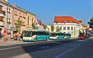 Autobusy v Mnichově Hradišti. Foto: PID
