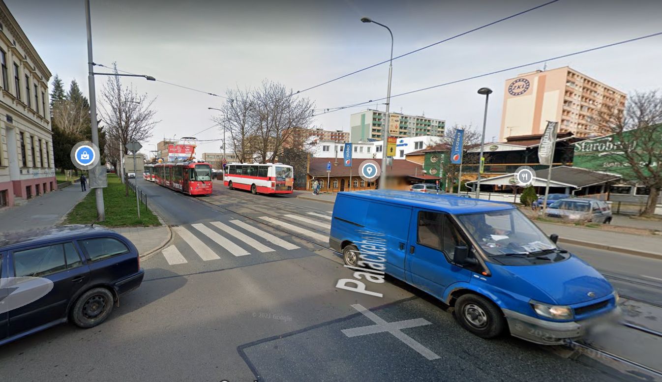 Palackého ulice v Brně. Foto: Google Street View
