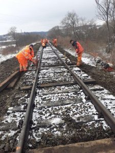 Obnova trati Uherce – Krościenko. Foto: PKP PLK