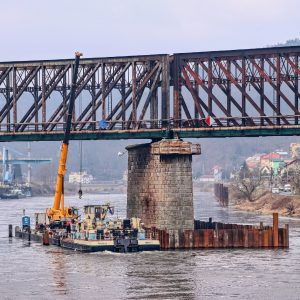 Rekonstrukce úseku Děčín východ - Děčín-Prostřední Žleb. Foto: Správa železnic