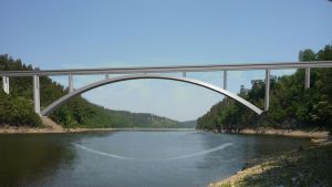 Nový most přes Orlík, vizualizace. Pramen: Metrostav