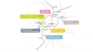 Plány na vylepšení vídeňské železnice. Pramen: ÖBB