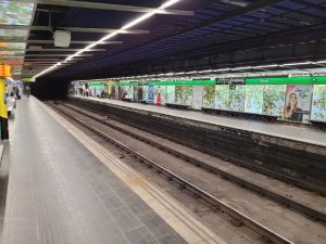 Stanice metra v Barceloně. Foto: Aleš Petrovský