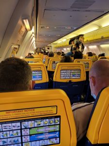 Let Ryanairu z Barcelony do Prahy. Foto: Aleš Petrovský