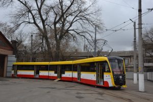Předání další tramvaje Odyssey Max v Oděse. Foto: Oděsgorelektrotrans