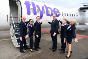 První let značky Flybe po více než dvou letech. Foto: Birmingham Airport