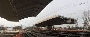 Konstrukce mostu pro přesun přes koridor v Uhersku. Foto: LKM Consult