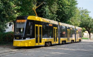 Plzeňská tramvaj Škoda 40T (ForCity Smart). Pramen: DPMP