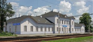 Nádražní budova Sokolnice-Telnice po rekonstrukci, vizualizace. Pramen: Správa železnic