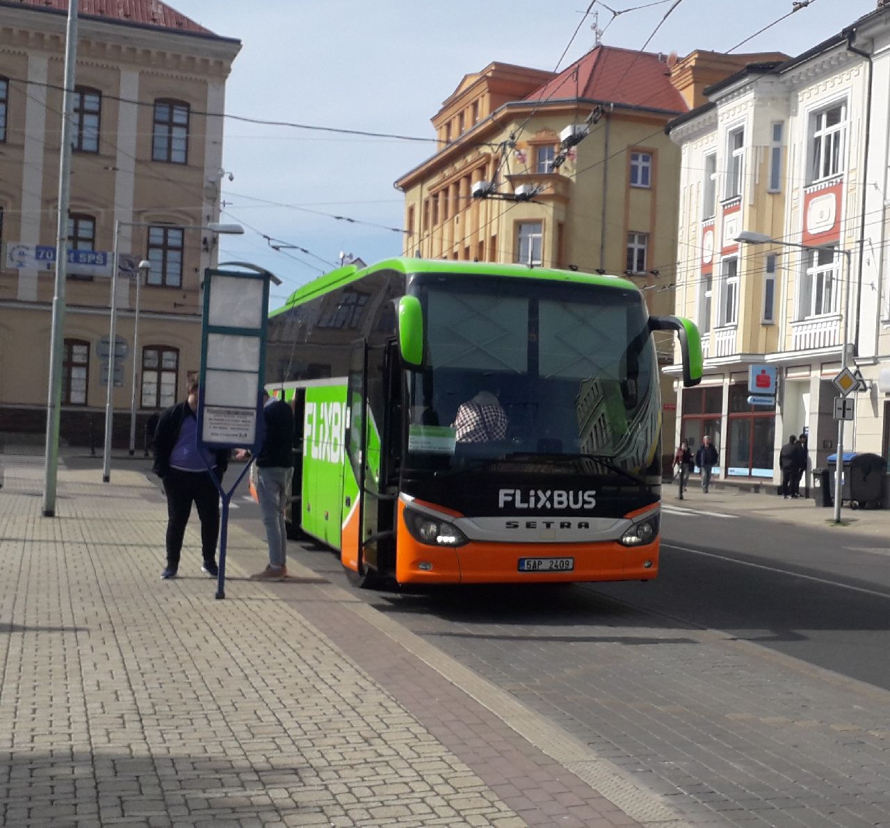 Autobus FlixBus v Teplicích. Foto: FlixBus