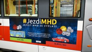 Kampaň #JezdiMHD v Brně. Foto: DPMB