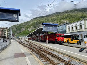 Brig, nádraží pro Matterhorn-Gotthard Bahn. Foto: Jan Sůra / Zdopravy.cz