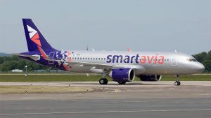 A320neo v původním laku pro Smartavia. Foto: Radim Koblížka / LKMT Spotters