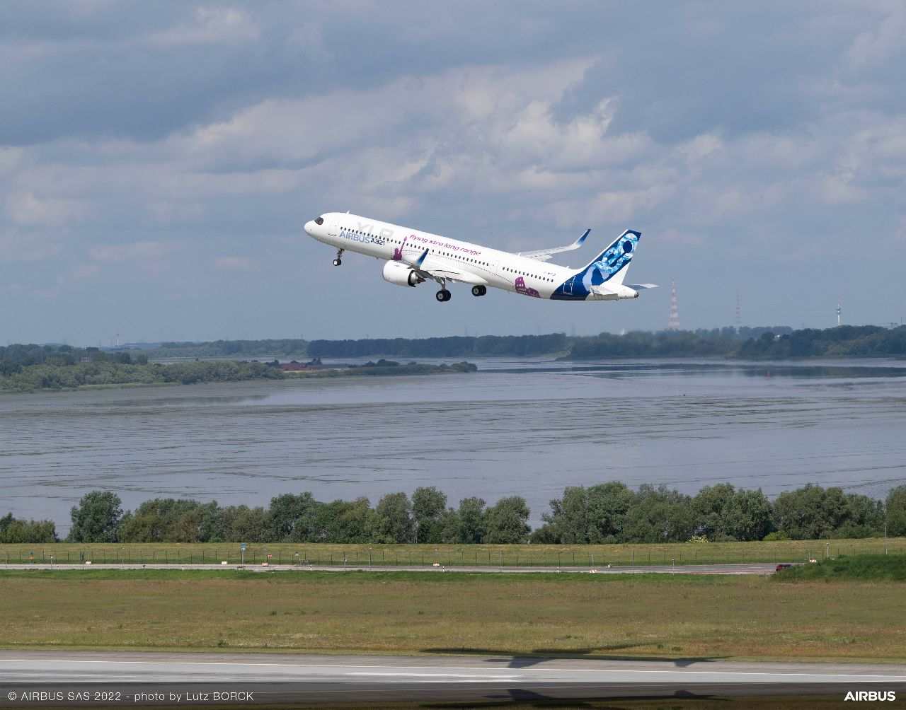 První let A321XLR. Foto: Lutz Borck / Airbus