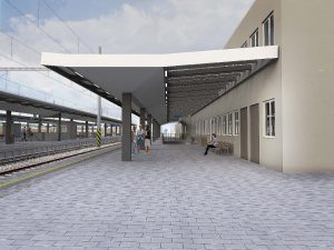 Vizualizace podoby nových nástupišť v Lovosicích. Foto: SŽ