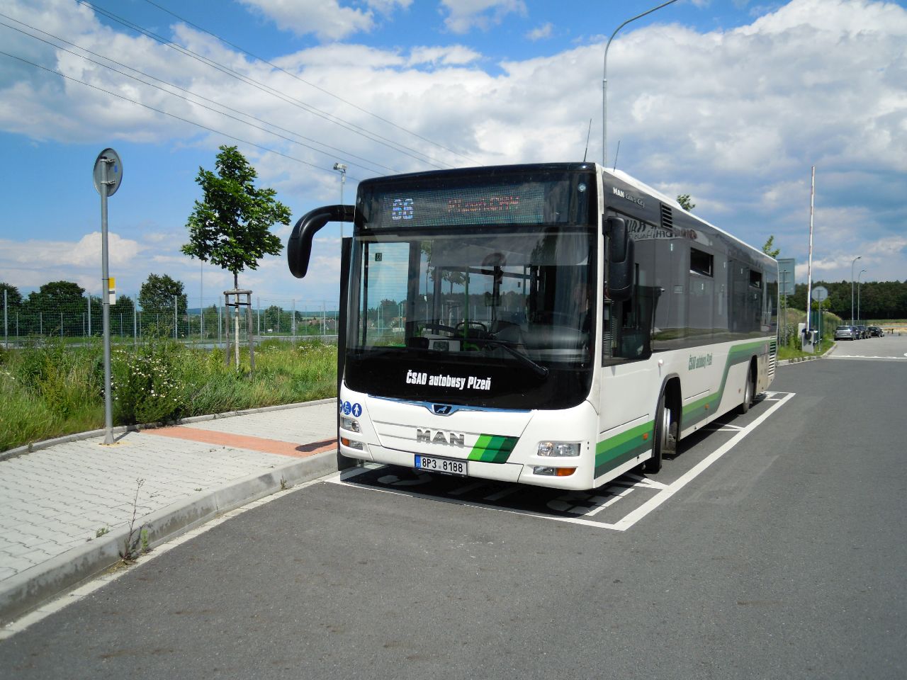 Autobus MAN na lince Plzeň - Vejprnice. Foto: ČSAD autobusy Plzeň
