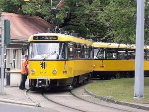 Tramvaj Tatra T4D v Drážďanech. Foto: Echtner / Wikimedia Commons