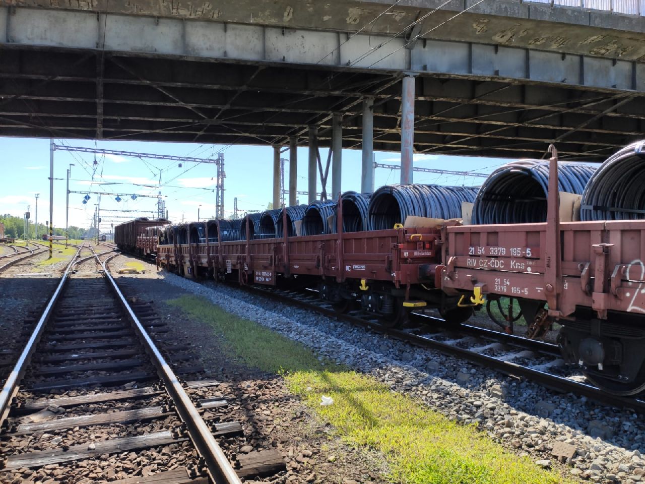 Vykolejení nákladního vlaku v Bohumíně. Foto: Drážní inspekce
