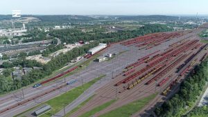 Modernizací projde také nejvýkonnější seřaďovací nádraží v ČR – Ostrava-Mariánské Hory. Pramen: Správa železnic