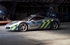 Policejní Ferrari. Foto: PČR