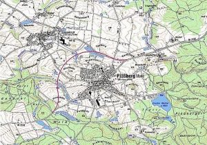 Mapa obchvatu města Plößberg v Bavorsku. Foto: ploessberg.de