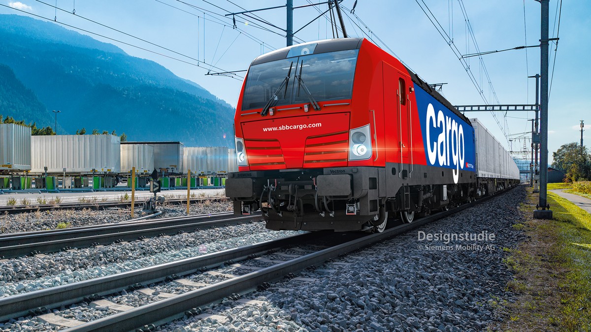 Vizuál Vectronu pro SBB Cargo. Pramen: Siemens Mobility