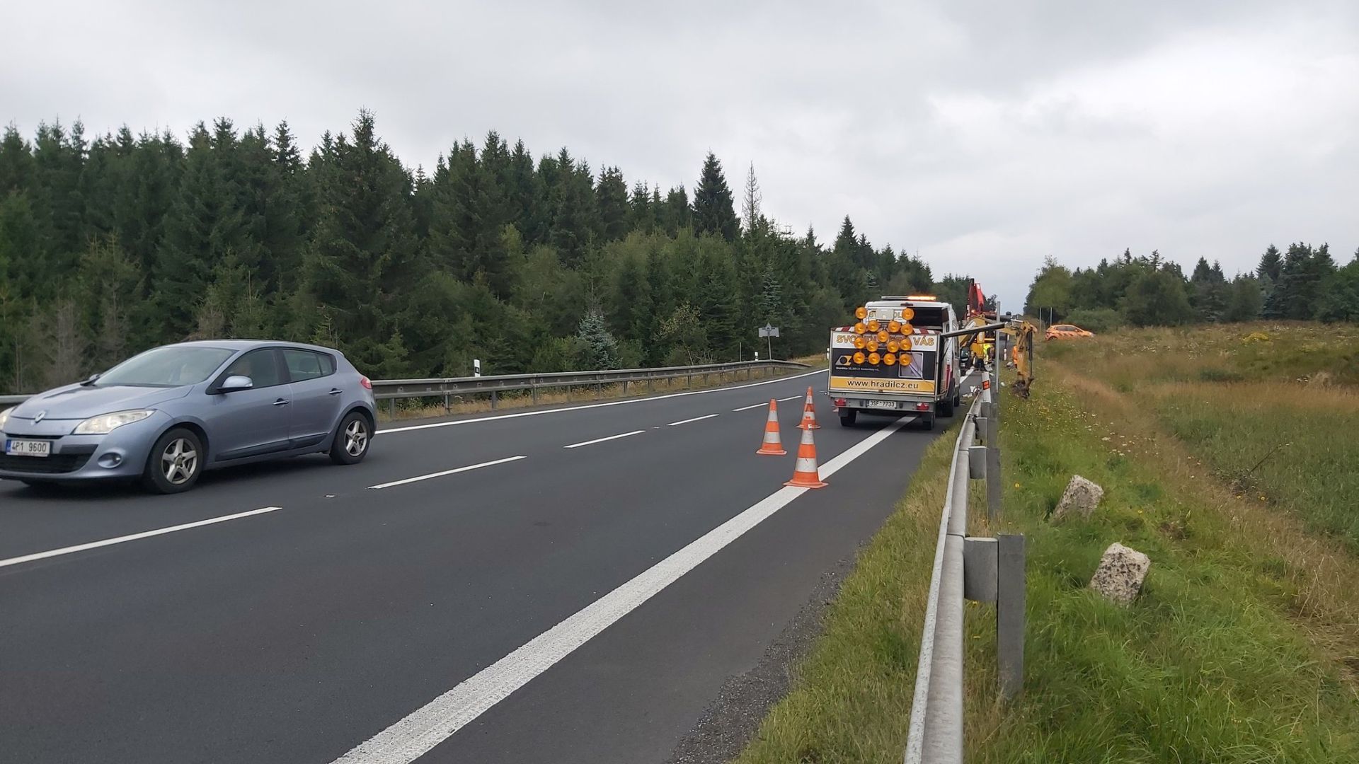 Silnice I/7 na Horu Sv. Šebestiana. Pramen: ŘSD