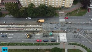 Modernizace tramvajové trati na Opavské ulici v Porubě. Foto: DPO