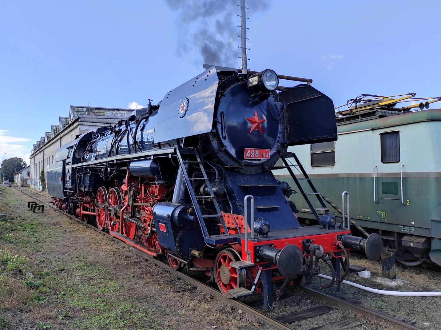 Parní lokomotiva 498.104 Albatros. Pramen: České dráhy