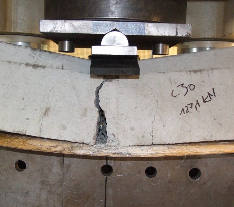 Zkouška betonových pražců. Pramen: VUZ