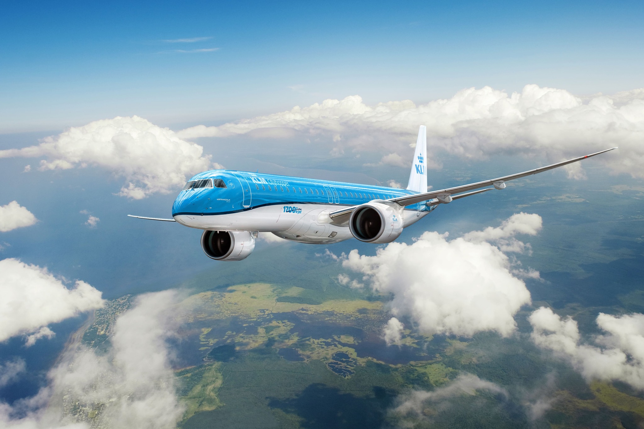 E195-E2 pro KLM. Foto: Embraer