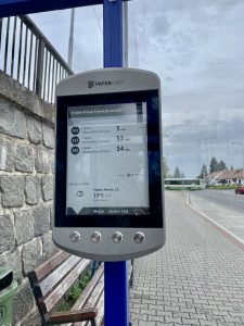 Nový zobrazovač jízdních řádů ve Frýdku-Místku. Foto: Vojtěch Očadlý