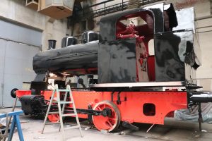 Opravená lokomotiva 200.0, která se vrátí před krnovské nádraží. Foto: Město Krnov