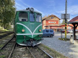 JHMD, lokomotiva T47.0, Jindřichův Hradec. Autor: Zdopravy.cz/Jan Šindelář