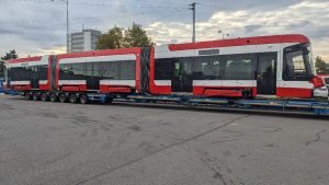 První tramvaj ForCity Smart 45T dorazila do Brna. Foto: DPMB