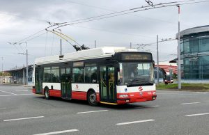 První jízda trolejbusu na trati Čakovice - Letňany (6. října 2022). Autor: DPP/Daniel Šabík