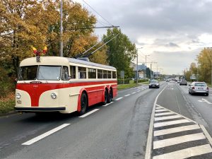 Slavnostní zahájení provozu na trolejbusové lince Letňany - Čakovice (15. října 2022). Pramen: DPP/Petr Hejna
