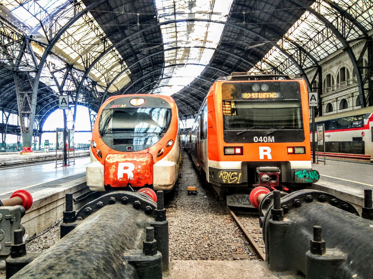 Příměstské vlaky v Barceloně. Foto: Jan Sůra / Zdopravy.cz