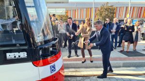 Představení nové tramvaje Škoda ForCity Smart 45T v Brně (říjen 2022). Autor: Škoda Group