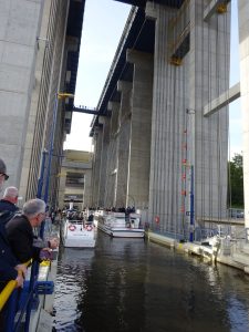 Lodní výtah na kanálu Odra-Havola u obce Niederfinow. Foto: Generaldirektion Wasserstraßen und Schifffahrt