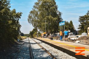 Revitalizace trati Lovosice - Česká Lípa, stav v srpnu 2022. Foto: Správa železnic