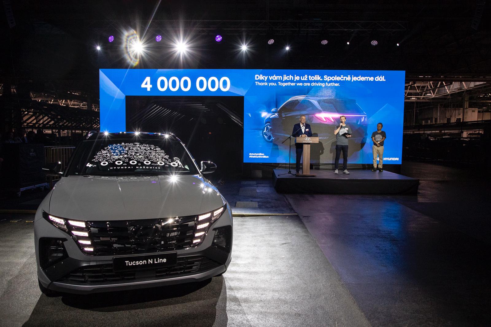 4 000 000 aut z Nošovic. Hyundai slaví jubileum Foto: HMMC