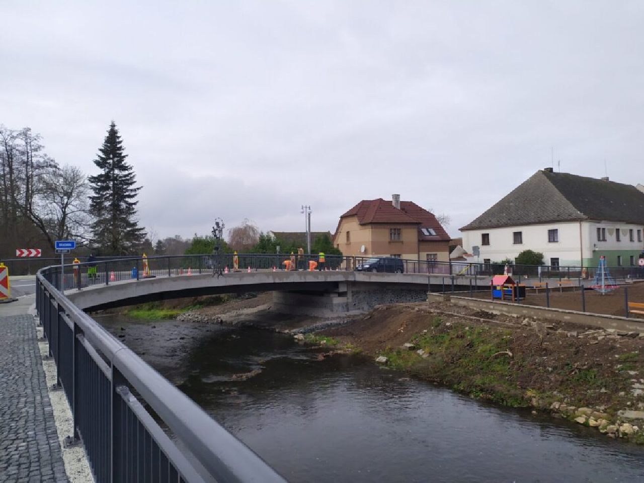 Nový most ve Spáleném Poříčí na silnici I/19. Foto: ŘSD