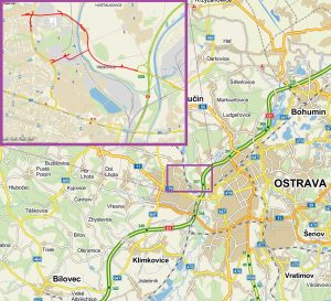 Severní spoj a jeho zvažovaná trasa Zdroj: Statutární město Ostrava