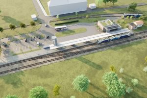 Vizualizace budoucí podoby nádraží v Aši. Foto: Správa železnic