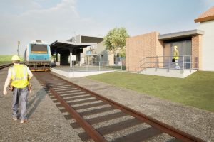 Vizualizace budoucí podoby nádraží v Aši. Foto: Správa železnic